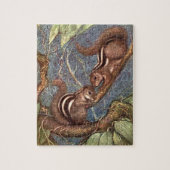 Chipmunks van Louis Sargent,  wilde dieren Legpuzzel (Verticaal)
