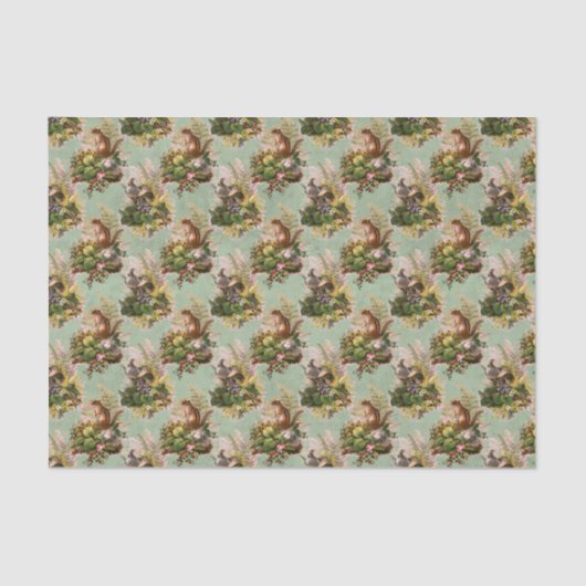  Chipmunks Woodland Tissuepapier (Voorkant)