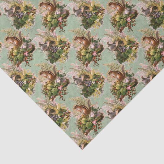  Chipmunks Woodland Tissuepapier (Detail)