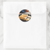 Chipotle Cheddar Cheese Ronde Sticker (Tas)