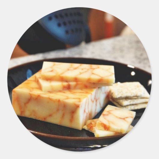 Chipotle Cheddar Cheese Ronde Sticker (Voorkant)