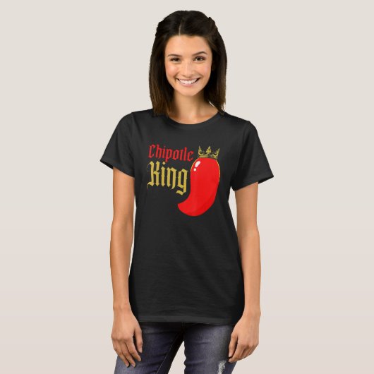 Chipotle King Chili Flavor Spicy Food 1 T-shirt (Voorkant volledig)