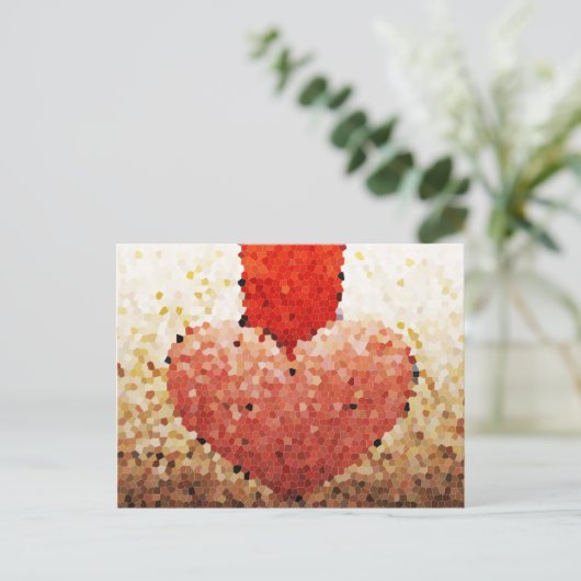 "Chipped Heart" — Briefkaart (Staand voorkant)