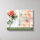 CHIPPED IMAGININGS Stretched Canvas Print (Voorkant)