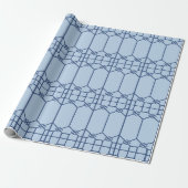 Chippendale achthoekige traliewerk in krachtige le cadeaupapier (Uitgerold)