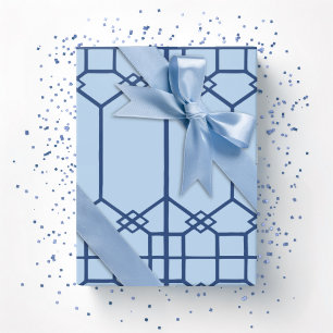 Chippendale achthoekige traliewerk in krachtige le cadeaupapier
