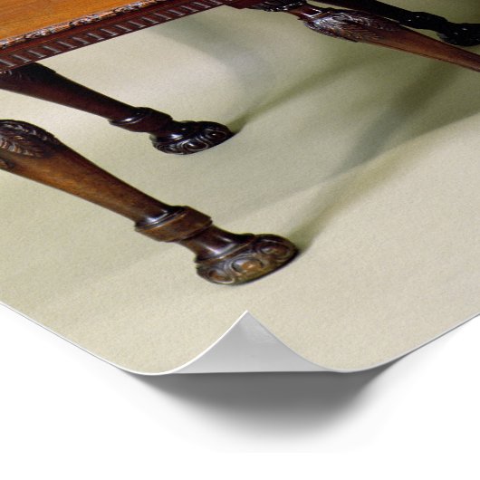 Chippendale carved hall settee, c.1770 poster (Hoek)