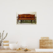 Chippendale carved hall settee, c.1770 poster (Keuken)