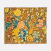 Chippendale Floral Fleece Blanket Deken (Voorkant (Horizontaal))
