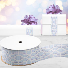 Chippendale Fret in Blauw en Paars Grosgrain Lint