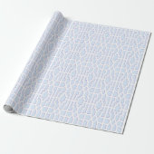 Chippendale Fret in Blue and Purple Cadeaupapier (Uitgerold)