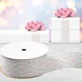 Chippendale Fret in Pink and Green Grosgrain Lint