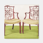 Chippendale mahogany eetstoelen magneet (Voorkant)