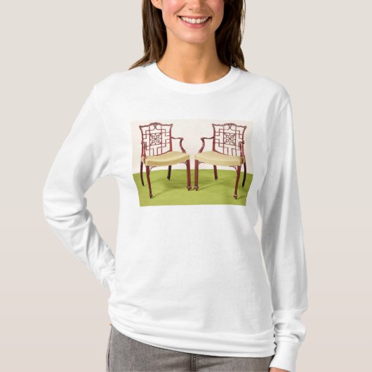 Chippendale mahogany eetstoelen t-shirt (Voorkant)