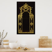 Chippendale spiegel, c.1750 poster (Keuken)