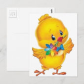 Chipper Easter Chick Briefkaart (Voorkant / Achterkant)