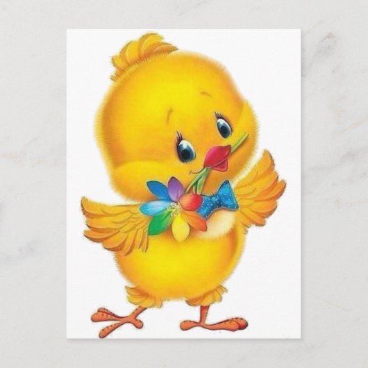 Chipper Easter Chick Briefkaart (Voorkant)