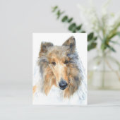Chipper the Collie Briefkaart (Staand voorkant)