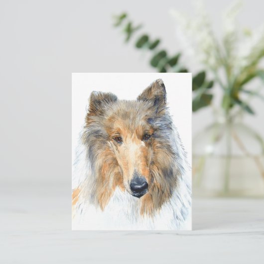 Chipper the Collie Briefkaart (Staand voorkant)