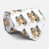 Chipper the Collie Stropdas (Opgerold)