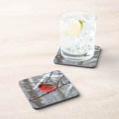 Chipper Winter Kardinaal Bier Onderzetter (Rechterzijde)