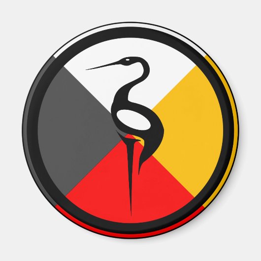 Chippewa Dodem Ajijaak Magneet (Voorkant)