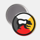 Chippewa Dodem Makwa Magneet (Voorkant / Achterkant)