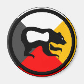 Chippewa Dodem Makwa Magneet (Voorkant)