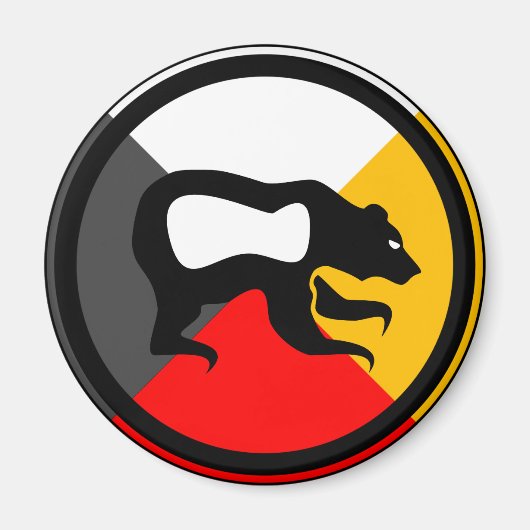 Chippewa Dodem Makwa Magneet (Voorkant)