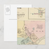 Chippewa-Herfsten en dorp Neillsville Briefkaart (Voorkant / Achterkant)