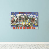 Chippewa Herfsten, South Dakota - Large Letter Canvas Afdruk (Insitu (Houten vloer))