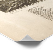 Chippewa Herfsten WI 1886 Antiek Panoramisch Kaart Poster (Hoek)