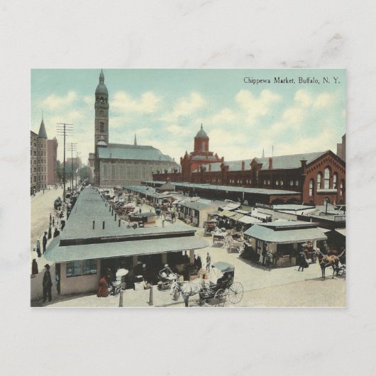  Chippewa Market, Buffalo, New York Briefkaart (Voorkant)