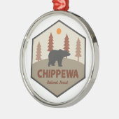 Chippewa Nationaal Bos Minnesota Beer Metalen Ornament (Links)
