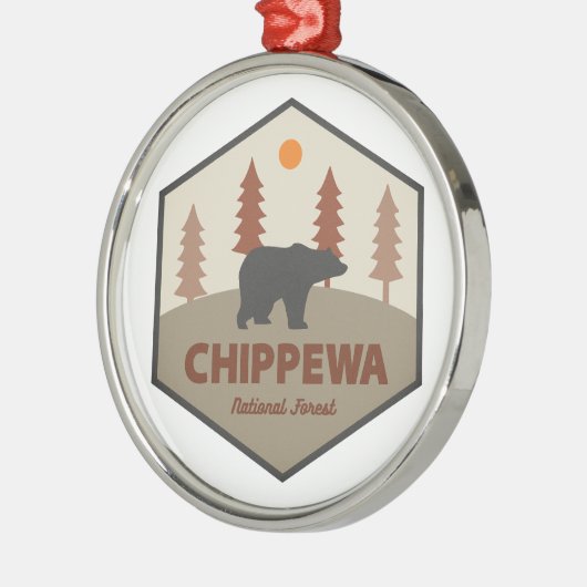 Chippewa Nationaal Bos Minnesota Beer Metalen Ornament (Links)