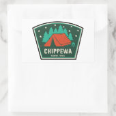 Chippewa National Forest Camping Rechthoekige Sticker (Tas)