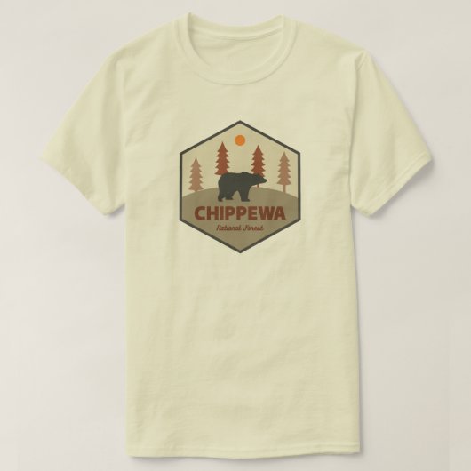 Chippewa National Forest Minnesota Beer T-shirt (Design voorkant)