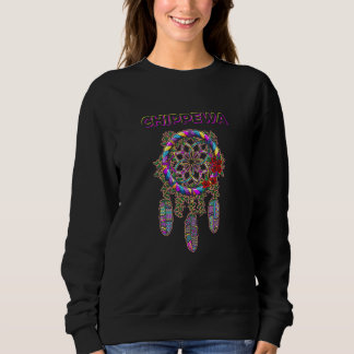Chippewa Native American Indian Colorful Dreamweav Trui