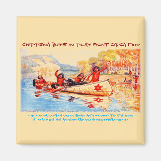 Chippewa/Ojibwe Boys-Circa 1700 Magneet