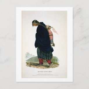 Chippeway Squaw and Child, pub. van F.O.W. Greenou Briefkaart