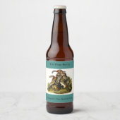 Chipping Eekhoorn ( Eastern Chipmunk ) van Audubon Bier Etiket (Voorkant)