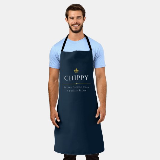 Chippy beter gekleed dan een Franse salade Schort (Gedragen)