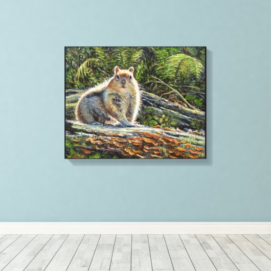 "Chippy" Canvas Afdruk (Insitu (Houten vloer))