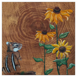 Chippy in Yellow Daisies Stof