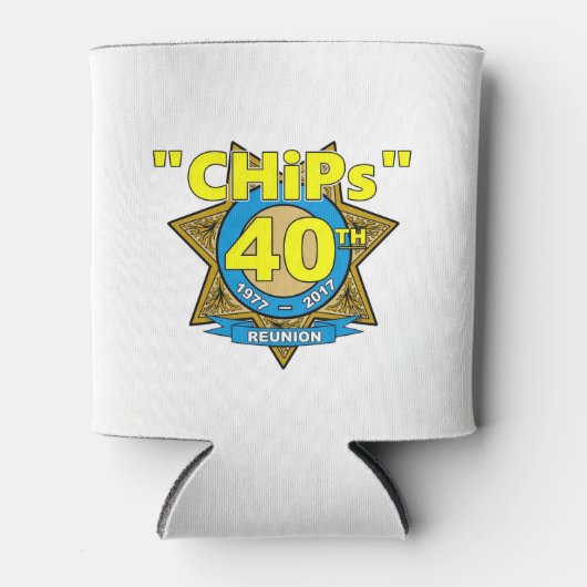 CHiPs 40e Jubilea cuphouder Blikjeskoeler (Voorkant)