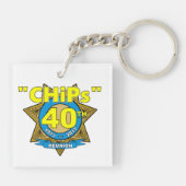 CHiPs 40e Jubileum Sleutelhanger (Achterkant)