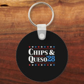 Chips And Queso 2028 Funny Presidential Election 2 Sleutelhanger (Voorkant)