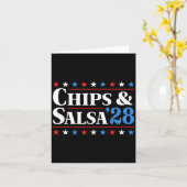 Chips And Salsa 2028 Funny Presidential Election 2 Kaart (Gele Bloem)