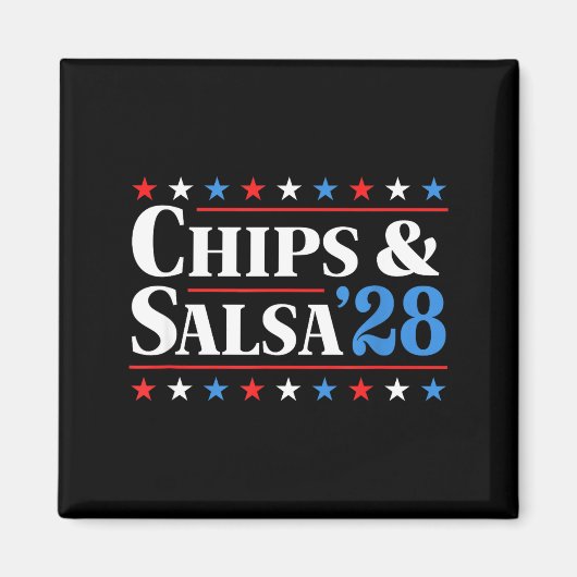 Chips And Salsa 2028 Funny Presidential Election 2 Magneet (Voorkant)