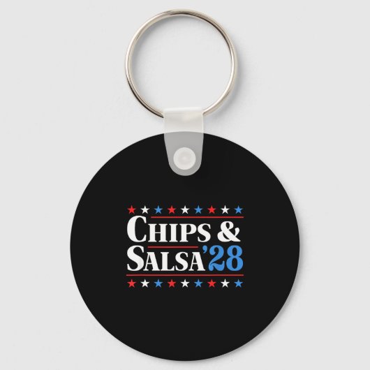 Chips And Salsa 2028 Funny Presidential Election 2 Sleutelhanger (Voorkant)